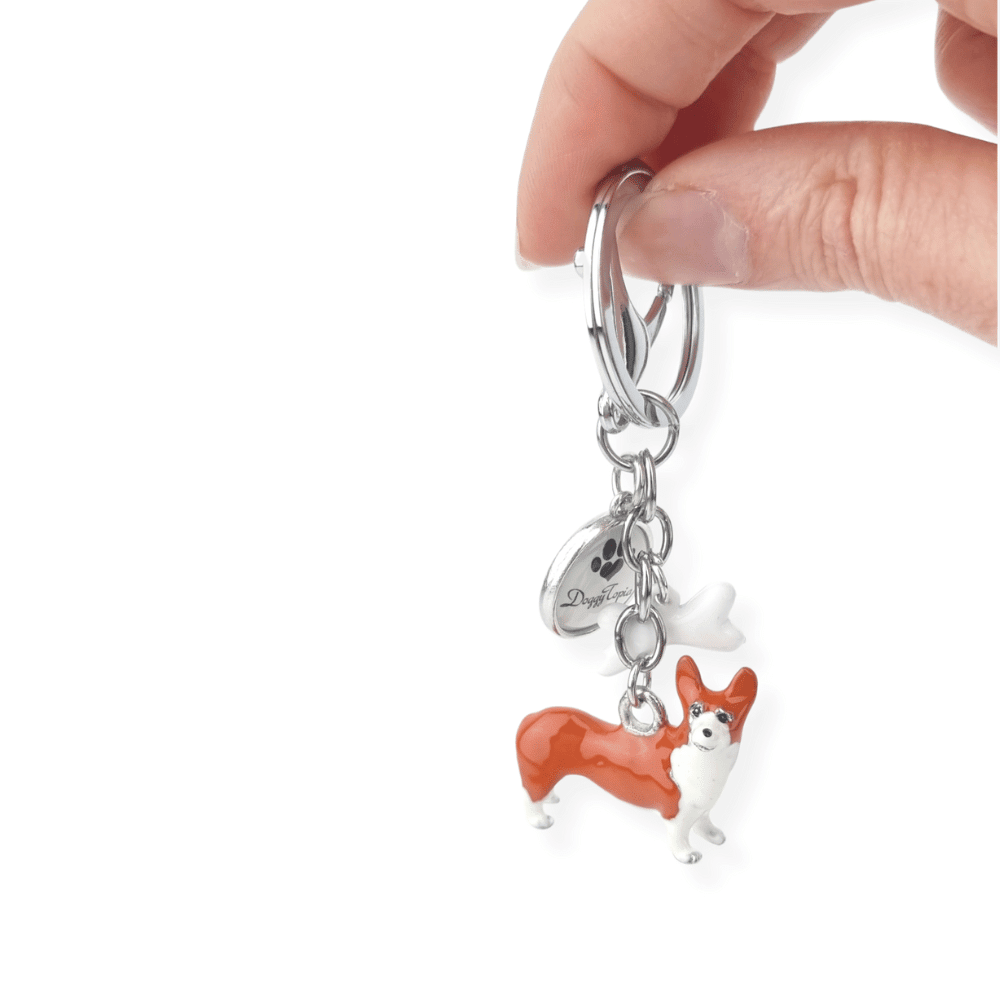 3D Corgi Key Ring - Key Rings from Sale at DoggyTopia
