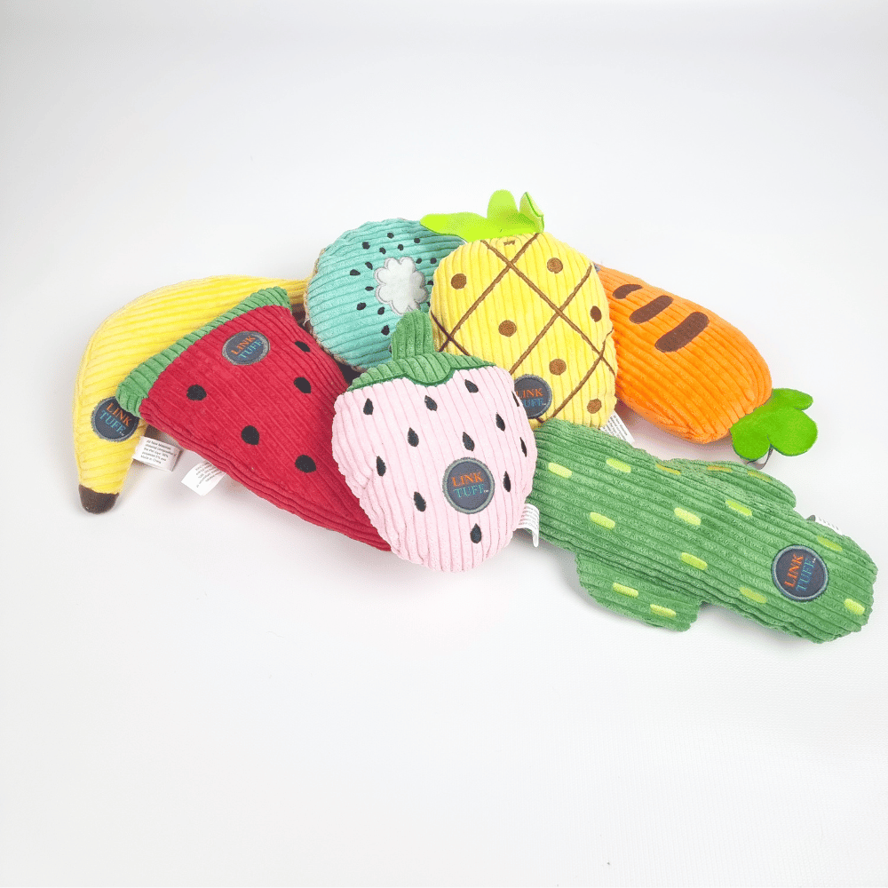 Watermelon Slice Plush Dog Toy - Plush Toys from . at DoggyTopia