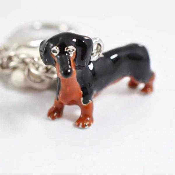 3D Dachshund Key Ring - Key Rings from Sale at DoggyTopia