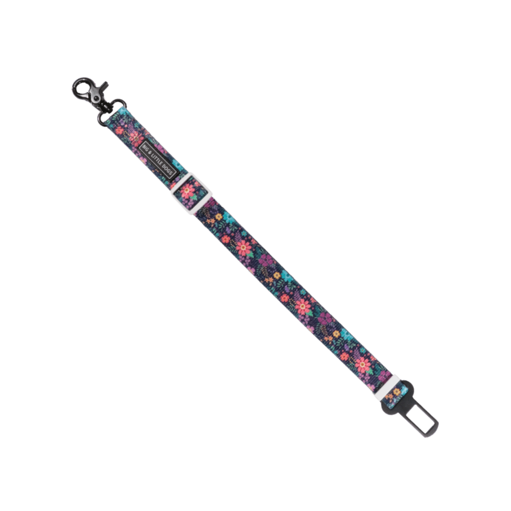 Big & Little Dog Car Seat Restraint: Stop & Smell The Flowers - Car Seat Belts from Sale at DoggyTopia