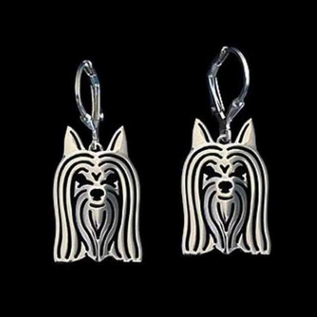 Dog Earrings - Silky Terrier - Earrings from . at DoggyTopia