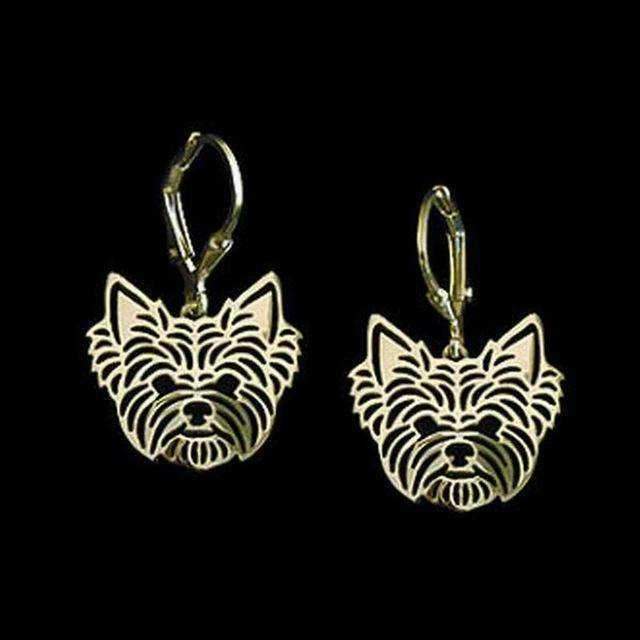Dog Earrings - Yorkshire Terrier - Earrings from . at DoggyTopia