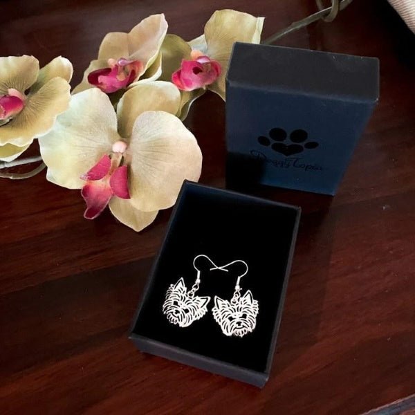 Dog Earrings - Yorkshire Terrier - Earrings from . at DoggyTopia