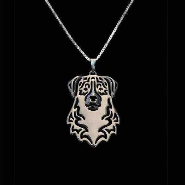 Dog Pendant Necklace - Australian Shepherd - Necklaces from . at DoggyTopia