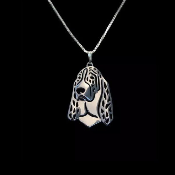 Dog Pendant Necklace - Basset Hound - Necklaces from . at DoggyTopia