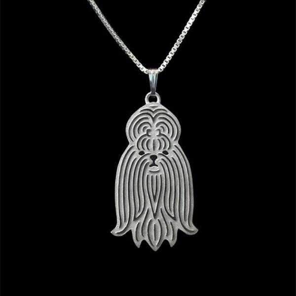 Dog Pendant Necklace - Shih Tzu - Necklaces from . at DoggyTopia