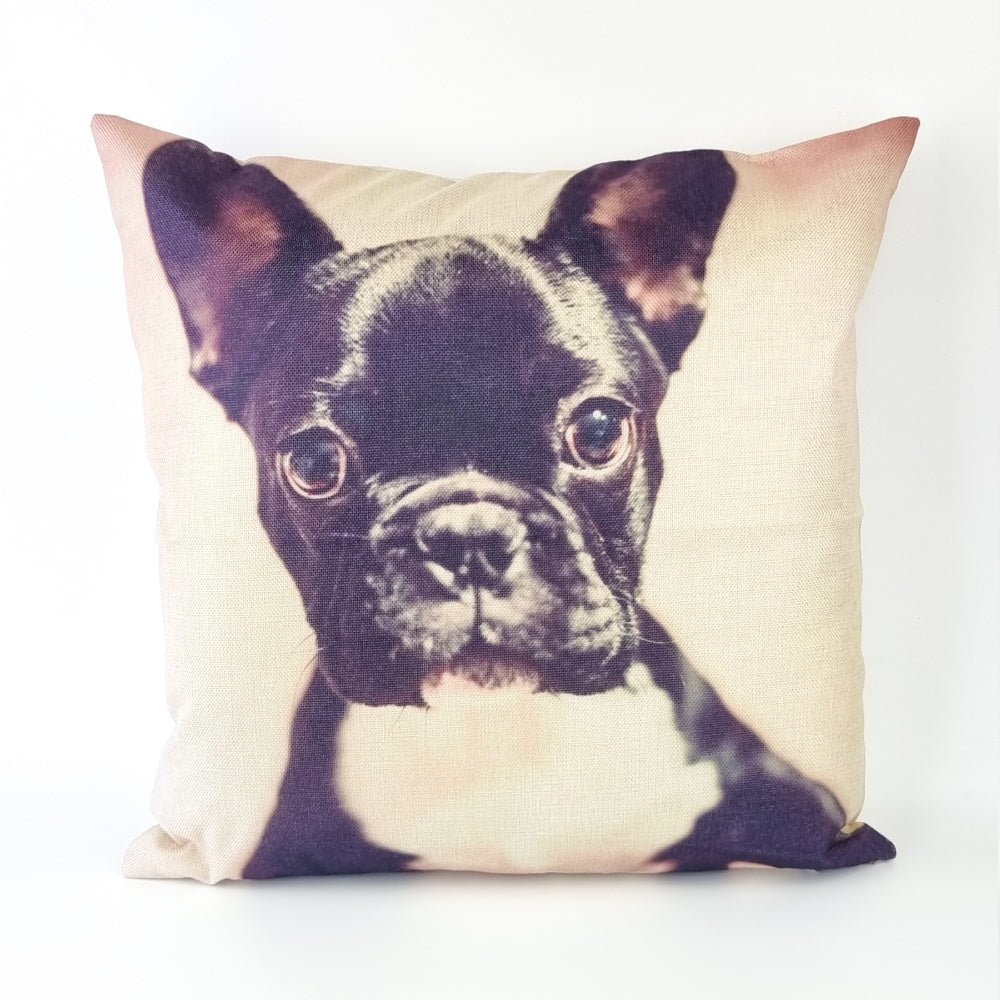 French Bulldog With White Chest Throw Cushion - Cushions from Sale at DoggyTopia