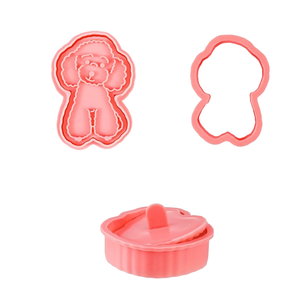 Dogs Cookie Cutter Embosser Set 6pcs