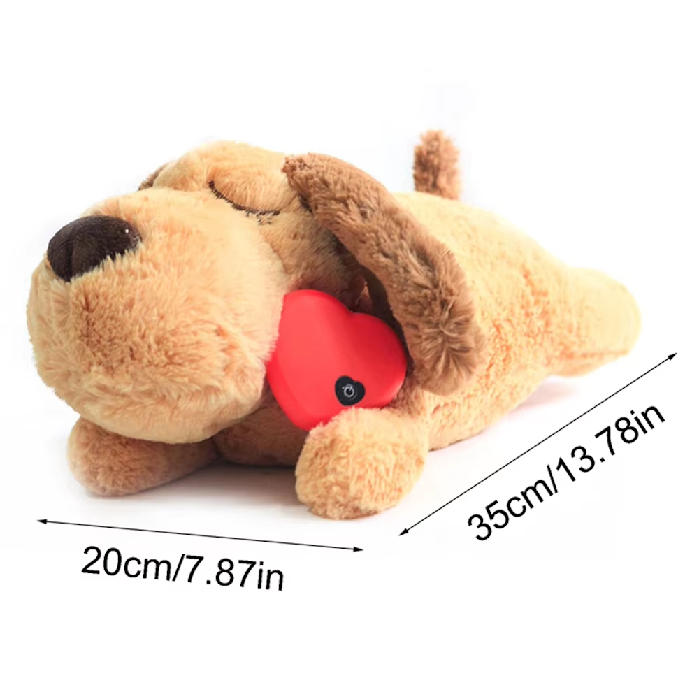 Plush Puppy Heartbeat Comforter Toy
