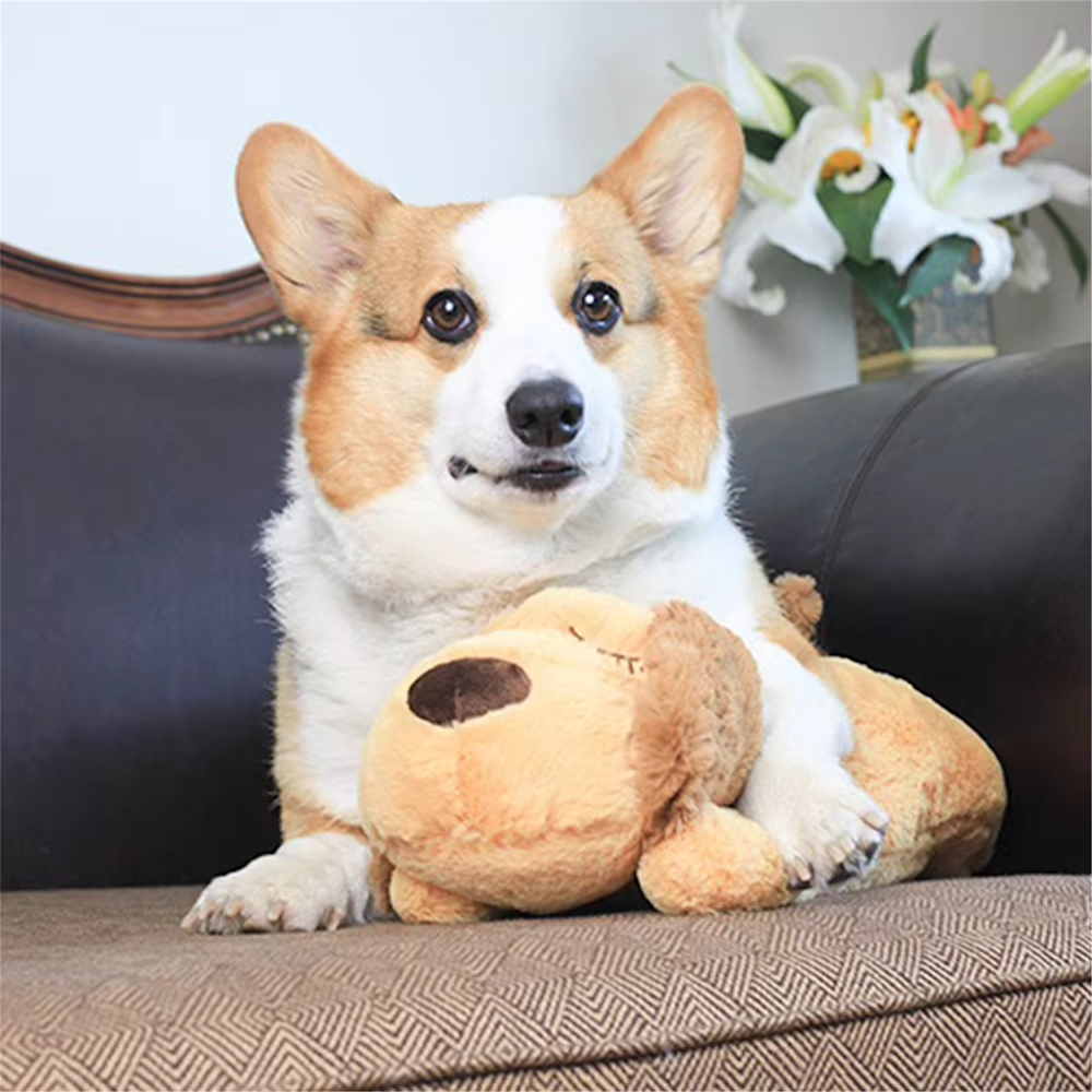 Plush Puppy Heartbeat Comforter Toy