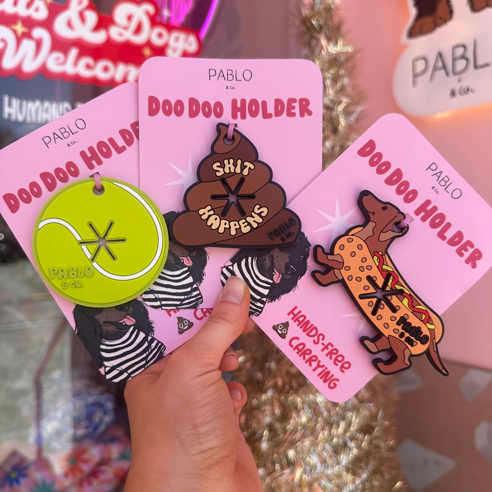 Pablo & Co Doo Doo Holder : Tennis Ball - Poop Bag Holders from Sale at DoggyTopia
