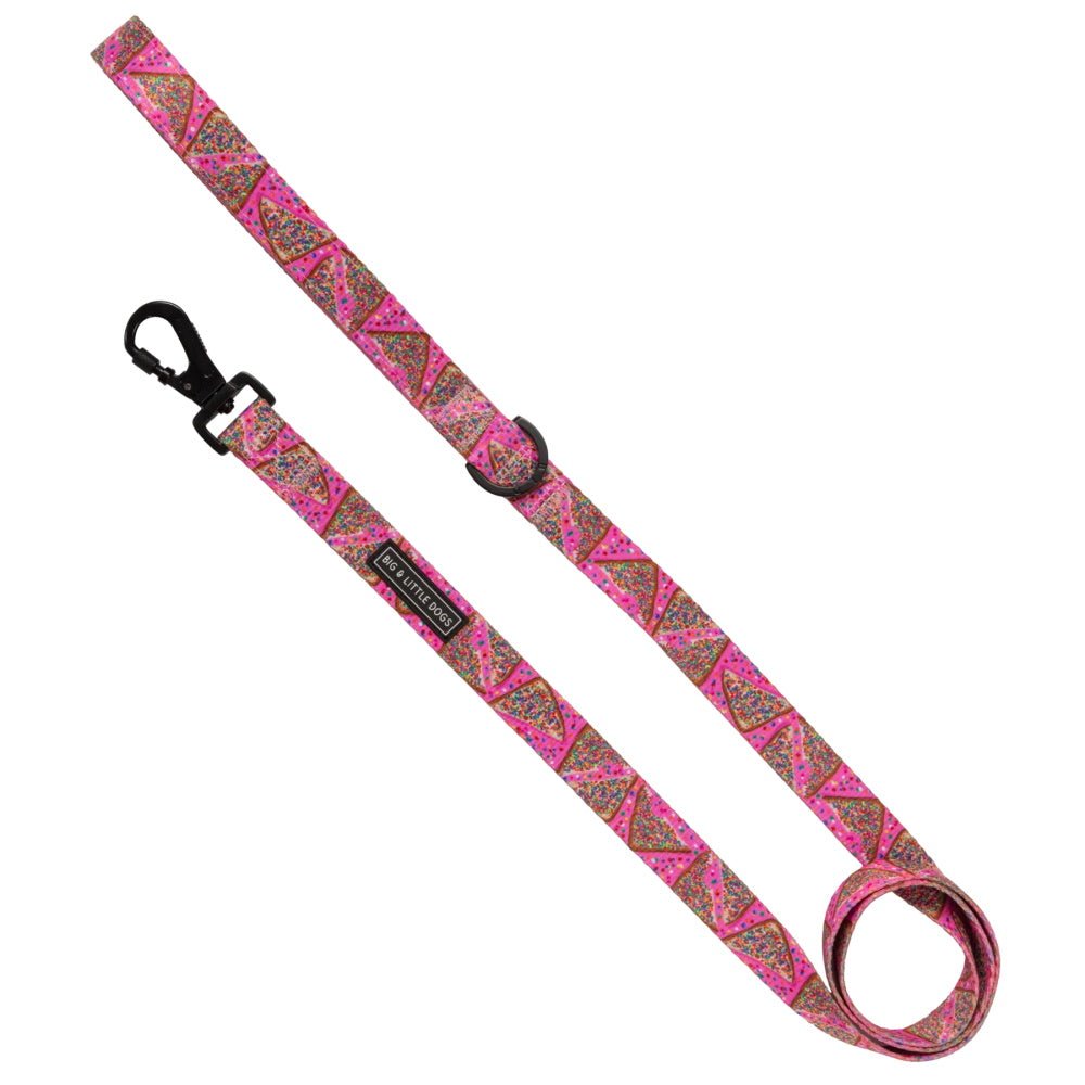 Big & Little Dogs Pink Fairy Bread Dog Leash - Leashes & Leads from Big & Little Dogs at DoggyTopia