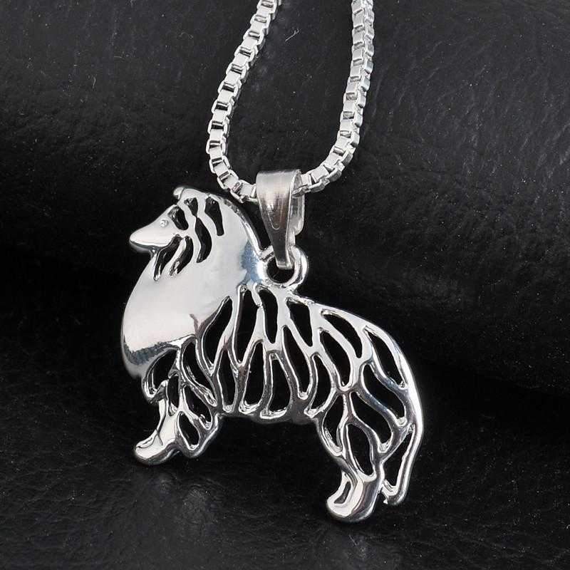Dog Pendant Necklace - Border Collie - Necklaces from . at DoggyTopia