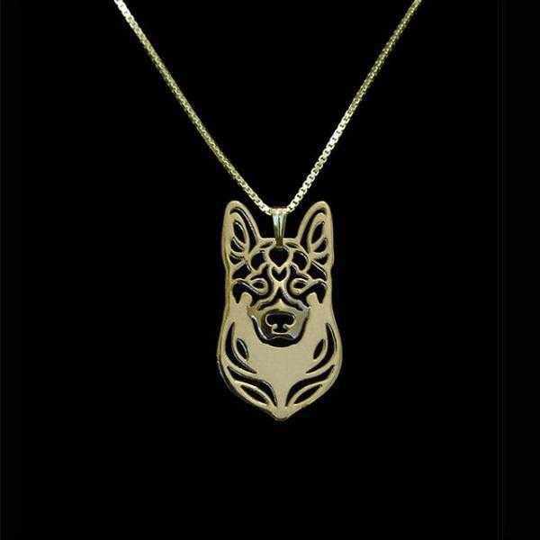 Dog Pendant Necklace - German Shepherd - Necklaces from . at DoggyTopia