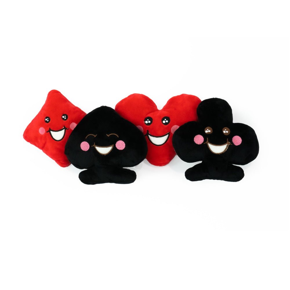 DoggyTopia Poker Club - Heart Dog Toy - Plush Toys from Sale at DoggyTopia
