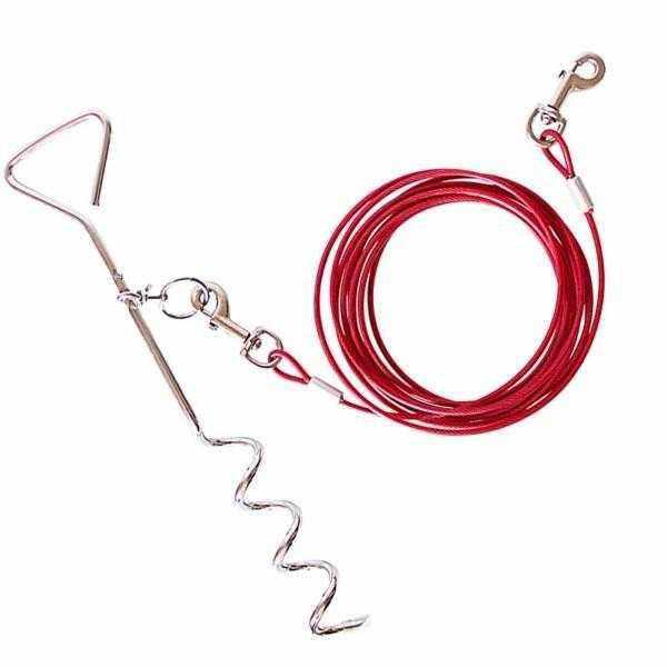 Heavy Duty Tie Out Cable 3 Meters - Tie Out Cables from . at DoggyTopia