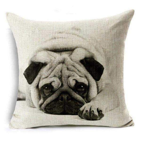 Pug Throw Cushion - Cushions from Sale at DoggyTopia