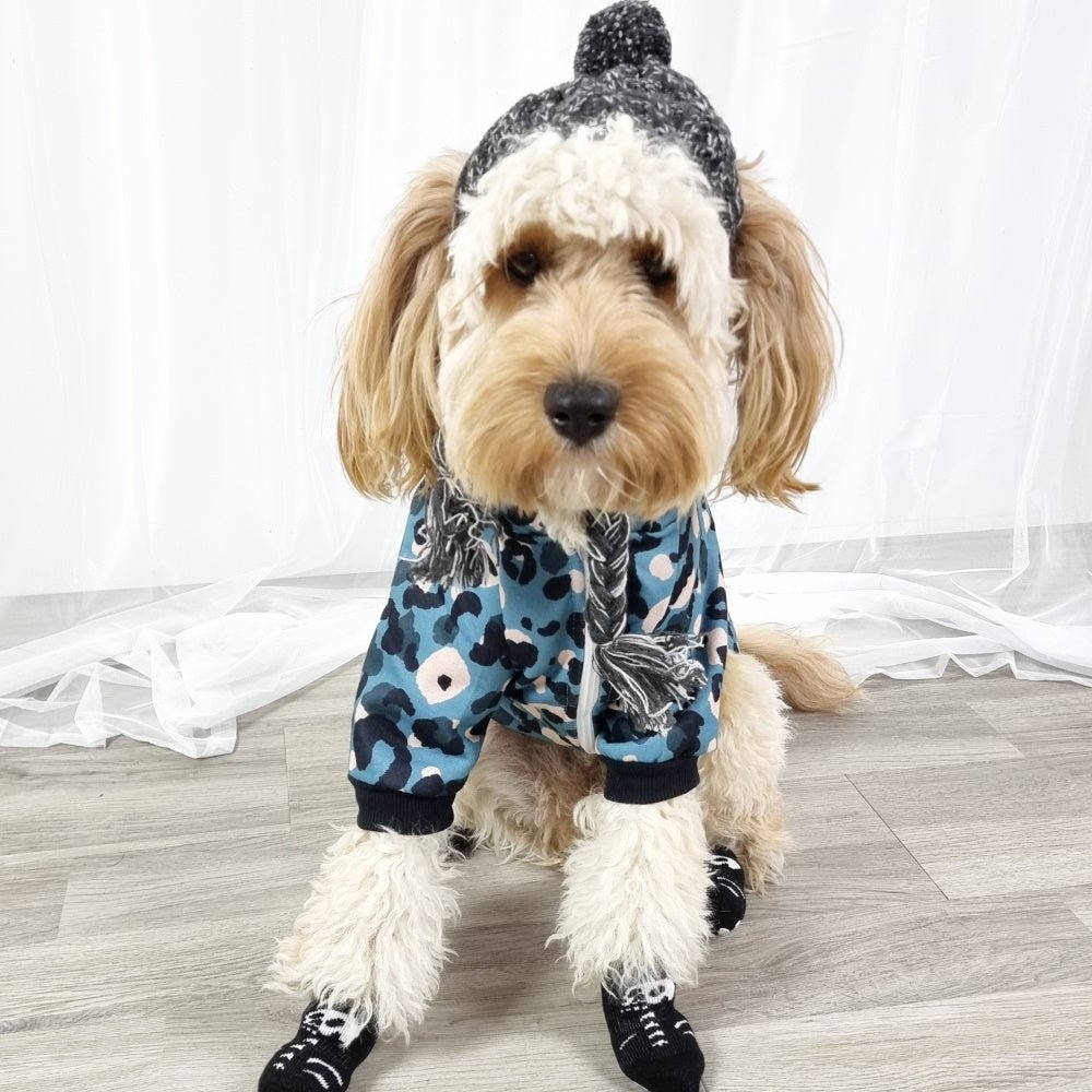 Spot On Leopard Zip Hoodie - Hoodies from Sale at DoggyTopia